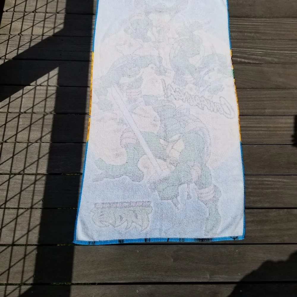 Vintage TMNT Beach Towel Teenage Mutant Ninja Turtles Cowabunga  54”x28” 2003